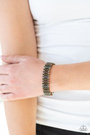 Paparazzi Rise With The Sun - Multi - Silver, Brass, Copper Frames - Stretchy Band Bracelet - Glitzygals5dollarbling Paparazzi Boutique 