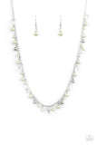 Pearl Essence Green ~ Paparazzi Necklace - Glitzygals5dollarbling Paparazzi Boutique 