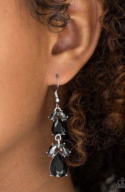 Paparazzi “Trophy Hall” Black Earrings - Glitzygals5dollarbling Paparazzi Boutique 