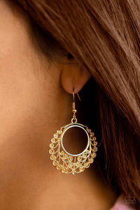 Grapevine Glamorous - gold - Paparazzi earrings - Glitzygals5dollarbling Paparazzi Boutique 