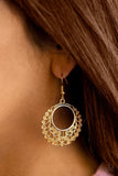 Grapevine Glamorous - gold - Paparazzi earrings - Glitzygals5dollarbling Paparazzi Boutique 