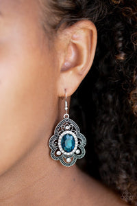 Paparazzi Reign Supreme Blue Earrings - Glitzygals5dollarbling Paparazzi Boutique 