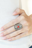 Mojave Rays - red - Paparazzi ring - Glitzygals5dollarbling Paparazzi Boutique 