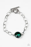 Paparazzi All Aglitter Green Toggle Bracelet - Glitzygals5dollarbling Paparazzi Boutique 