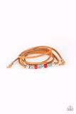 Paparazzi Clear A Path - Red Leather Tie Bracelet - Glitzygals5dollarbling Paparazzi Boutique 
