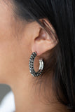 Paparazzi Don’t Mind The Stardust Silver Hematite Earrings - Glitzygals5dollarbling Paparazzi Boutique 