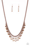 Paparazzi Sporadic Sparkle-copper Necklace - Glitzygals5dollarbling Paparazzi Boutique 