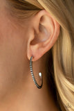 Rhinestone Revamp - black - Paparazzi earrings - Glitzygals5dollarbling Paparazzi Boutique 