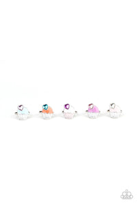 Paparazzi Kids Cupcake Rings Starlet Shimmer Set of 10 - Glitzygals5dollarbling Paparazzi Boutique 