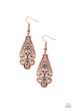 Greenhouse Goddess - copper - Paparazzi earrings - Glitzygals5dollarbling Paparazzi Boutique 