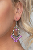 Paparazzi Positively Prismatic - Purple Earrings - Glitzygals5dollarbling Paparazzi Boutique 