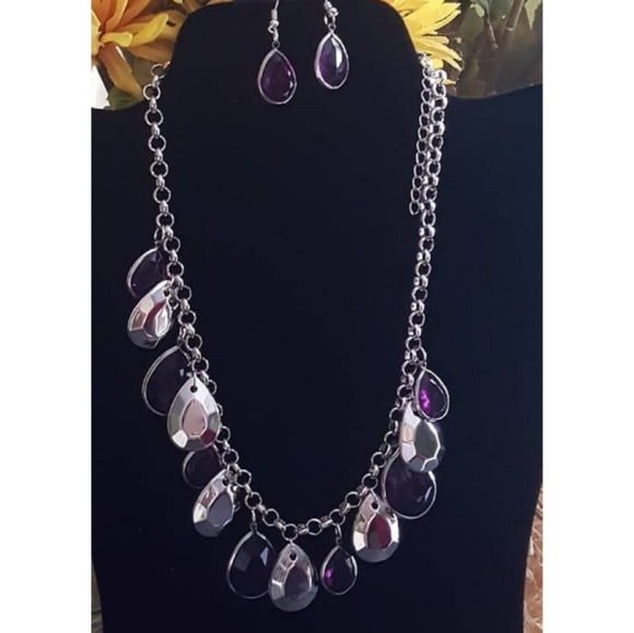 Paparazzi Exclusive CLIQUE-bait Purple Necklace - Glitzygals5dollarbling Paparazzi Boutique 