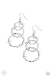 Revolving Radiance White ~ Paparazzi Earrings - Glitzygals5dollarbling Paparazzi Boutique 