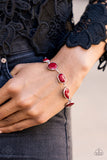 Paparazzi Carefree Spirit Red Bracelet Fashion Fix - Glitzygals5dollarbling Paparazzi Boutique 