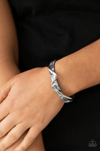 Craveable Curves Silver ~ Paparazzi Bracelet - Glitzygals5dollarbling Paparazzi Boutique 