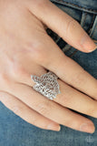 Paparazzi Banded Butterflies Silver Ring - Glitzygals5dollarbling Paparazzi Boutique 