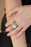 Triple Crown Twinkle - brass - Paparazzi ring - Glitzygals5dollarbling Paparazzi Boutique 