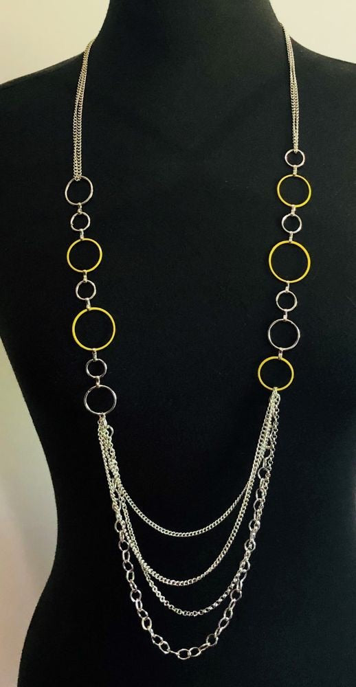 Paparazzi Industrial Circus Yellow Necklace - Glitzygals5dollarbling Paparazzi Boutique 