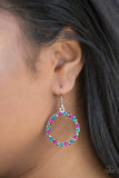 Paparazzi Bubblicious Multi Pink Blue Hematite Earrings - Glitzygals5dollarbling Paparazzi Boutique 