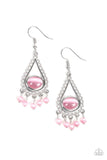 Paparazzi Give Me the Glow Down - Pink Earrings - Glitzygals5dollarbling Paparazzi Boutique 