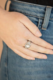 Out for the COUNTESS - white - Paparazzi ring - Glitzygals5dollarbling Paparazzi Boutique 