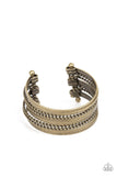 Perfectly Patterned - brass - Paparazzi bracelet - Glitzygals5dollarbling Paparazzi Boutique 
