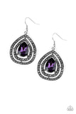Paparazzi “Royal Squad” Purple Earrings - Glitzygals5dollarbling Paparazzi Boutique 