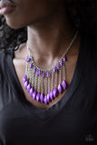 Paparazzi Venturous Vibes - Purple Necklace - Glitzygals5dollarbling Paparazzi Boutique 