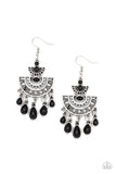 Paparazzi SOL Searching - Black Earrings - Glitzygals5dollarbling Paparazzi Boutique 