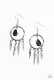 Paparazzi “Southern Plains” Black Earrings - Glitzygals5dollarbling Paparazzi Boutique 