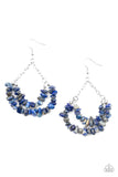 Rainbow Rock Gardens - Blue Pebble Earrings - Paparazzi - Glitzygals5dollarbling Paparazzi Boutique 