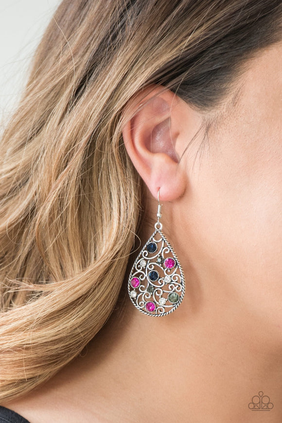 Paparazzi Certainly Courtier Multi Earrings - Glitzygals5dollarbling Paparazzi Boutique 