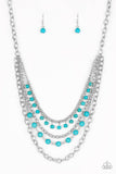 Ground Forces - blue - Paparazzi necklace - Glitzygals5dollarbling Paparazzi Boutique 
