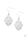 Flirty Florals - Silver Filigree Earrings - Paparazzi Accessories - Glitzygals5dollarbling Paparazzi Boutique 