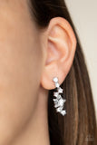 Paparazzi Cosmic Combustion White Rhinestone Star Earrings - Glitzygals5dollarbling Paparazzi Boutique 