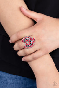 Trendy Talisman - red - Paparazzi ring - Glitzygals5dollarbling Paparazzi Boutique 