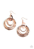 Ringing Radiance - copper - Paparazzi earrings - Glitzygals5dollarbling Paparazzi Boutique 