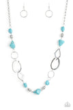 PAPARAZZI NECKLACE THATS TERRA-IFIC! - BLUE Turquoise Silver - Glitzygals5dollarbling Paparazzi Boutique 
