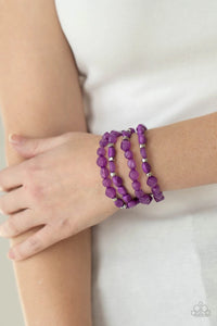 Paparazzi Nice GLOWING! - Purple - Bracelet - Glitzygals5dollarbling Paparazzi Boutique 
