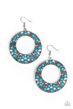 San Diego Samba - blue - Paparazzi earrings - Glitzygals5dollarbling Paparazzi Boutique 