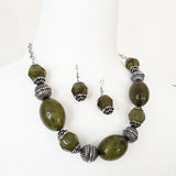 Exclusive Paparazzi Ice Melt Green Glassy Beads Necklace - Glitzygals5dollarbling Paparazzi Boutique 