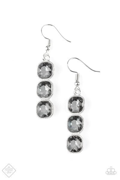 Toast to Timeless Silver Earrings Fashion Fix - Glitzygals5dollarbling Paparazzi Boutique 