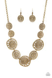 Paparazzi Necklace ~ Your Own Free WHEEL - Brass - Glitzygals5dollarbling Paparazzi Boutique 