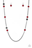 Paparazzi Fashion Fad Red Necklace - Glitzygals5dollarbling Paparazzi Boutique 