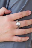 Paparazzi Finest Of Them All - White Pearl - Silver Ring - Fashion Fix / Trend Blend Exclusive - Glitzygals5dollarbling Paparazzi Boutique 