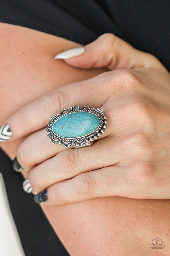 Paparazzi Ring ~ Open Range - Blue - Glitzygals5dollarbling Paparazzi Boutique 