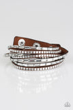 Paparazzi This Time with Attitude Brown Bracelet - Glitzygals5dollarbling Paparazzi Boutique 