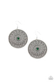 Paparazzi Wheel and Grace Green Earrings - Glitzygals5dollarbling Paparazzi Boutique 