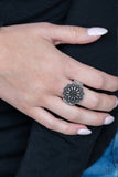 Desert Sunflower Silver Ring ~ Paparazzi Ring - Glitzygals5dollarbling Paparazzi Boutique 