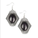 Paparazzi Easy As Pioneers Black Earrings - Glitzygals5dollarbling Paparazzi Boutique 